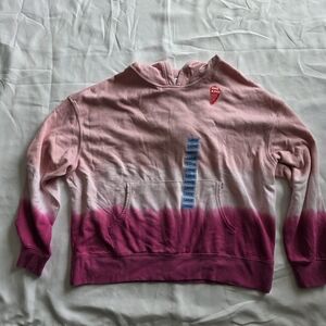 Wildfox Pink and White Ombre Hoodie
